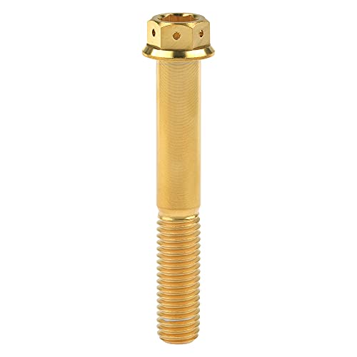 Vis à tête hexagonale M10 contre le desserrage pas 1,25 mm doré x4 - 7