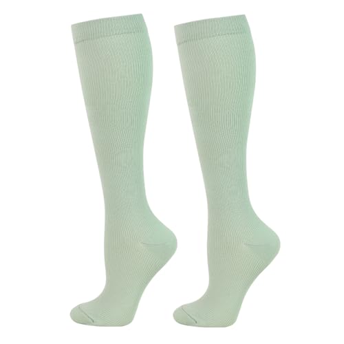 Image of 2 Pairs Compression Socks for Women Men Circulation-Best Support for Nurses,Running,Athletic,Travel
