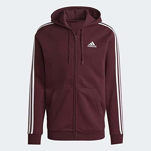 Image of adidas mens Essentials Fleece 3-stripes Full-zip