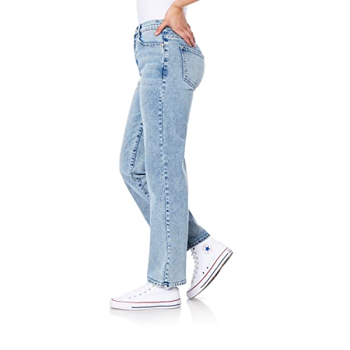 WallFlower Women's Dad Denim High-Rise Insta Vintage Juniors Jeans3