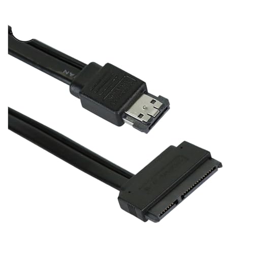 Cable de datos ESATA a SATA 22 Pin de 50 cm 5V miniatura 6