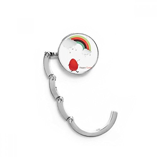 Sac pliante bureau hanger holder évite les sols sales avec motif oeufs de pâques