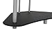 Calico Designs Arch Tower Corner Computer Tower Multipurpose Home Office Computer Writing Desk - Silver / Black, 50510
