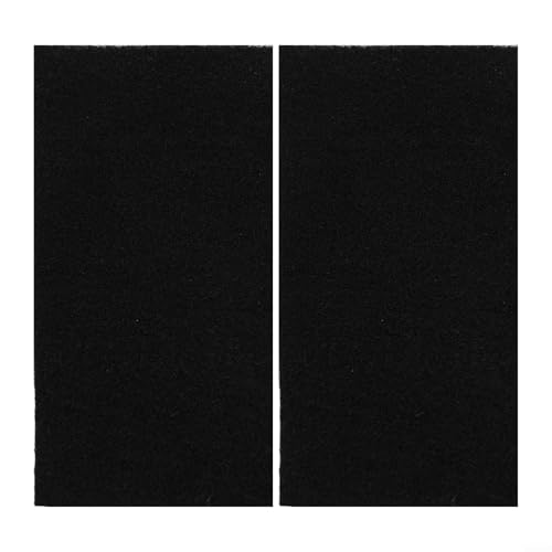Filtro de carbón activado de algodón, 2 unidades para filtro de aire, filtra eficazmente el polvo y el cabello, 238 x 114 x 5 mm