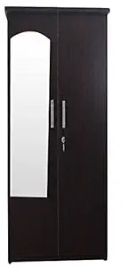 Caspian Furnitures Delux 2 Door Wardrobe with Mirror