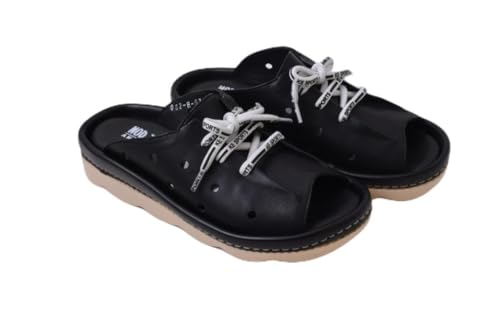 Sandales LM/082/H/6782/21 en cuir noir pour hommes taille 42