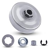 Adefol 3/8"-7T Clutch Drum Rim Sprocket Kit for Stihl 024, MS240, 026, MS 260 Pro, MS261 Chainsaw Needle Bearing E-Clip Washer Replacement Parts