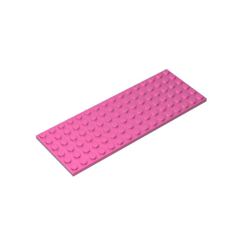XYEIUGO Compatible with LEGO 3027 Foundation Plate 6x16, Dark Pink, 10 PCS โ image 1