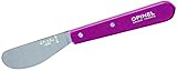 Gesamtlänge: 16.0cm Opinel Aufstrich No. 117, Rostfreier Sandvik-Stahl, Violetter Buchenholzgriff Tafelmesser, Edelstahl, Mehrfarbig, Einheitsgröße