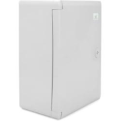 Caja De Distribucion Electrica Trifasica ELS Elektrotechnika Armario de distribución industrial IP65, placa de montaje galvanizada, con junta perimetral, carcasa de pared, carcasa vacía, plástico ABS, armario vacío, 270 x 350 x 160