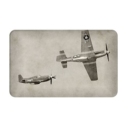 LAMAME Weltkrieg 2 Flugzeug Flugzeug gedruckt Innen und Außen Teppich waschbar Fußmatte Eingang...