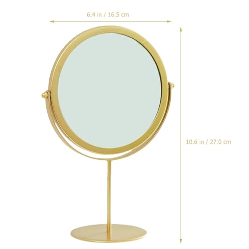 Espejo de Maquillaje Redondo con Base Alta y Rotativo de Mesa miniatura 2