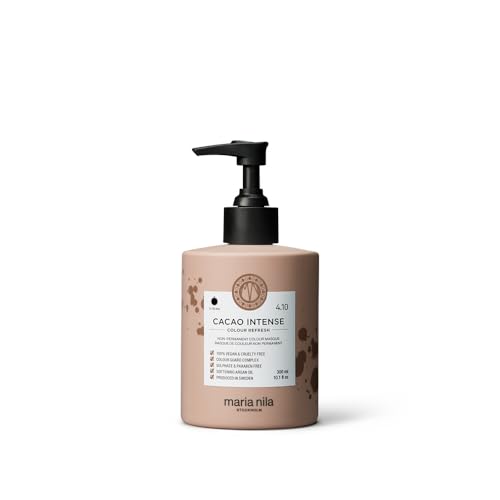 Maria Nila Color Refresh Cacao Intense, 10.1 Fl Oz / 300 ml, Brown Color Bomb, Semi-Permanent Pigments, 100% Vegan & Sulfate/Paraben free