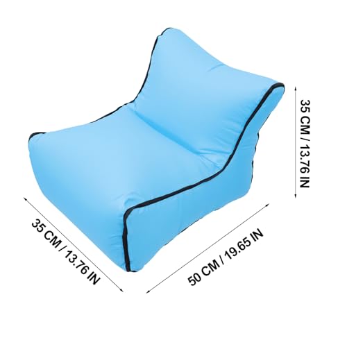 Canapé gonflable imperméable Beavorty matelas extérieur compact bleu ciel sans pompe