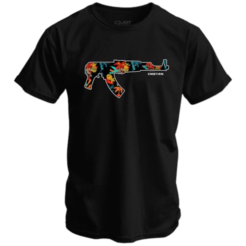 Combat Iron Men's Graphic T-Shirt | Tropical AR | Athletic Fit, Tagless Comfort