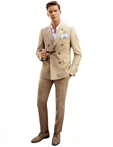 Costume homme 2 pièces double boutonnage pour sublimer votre carrure instantanément