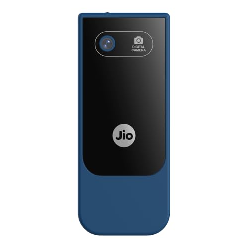JIO JioBharat V3 4G Keypad Phone with Safety Shield Feature, JioTV, JioHotstar, JioSaavn, JioPay (UPI & SoundPay), LED Torch, Digital Camera, 1000mAh Battery | Blue | Locked Network