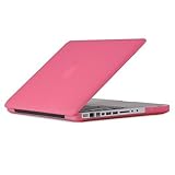 Speck Products See Thru Satin, Soft Touch Hard Shell Case, for 13-inch MacBook Aluminum Unibody/Black Keyboard (Pink) - Does NOT FIT White MacBook