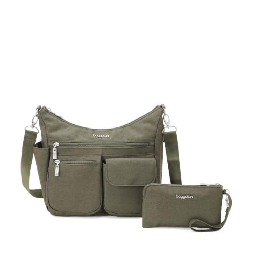 Image of Baggallini Modern Everywhere Crossbody Bag for Women 11x9x4.5 Rfid Hobo Bag