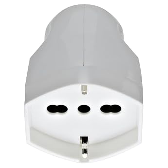 Foto di Vimar RI.00225B Presa mobile grande SICURY 2P+T 16 A 250 V~ universale standard italiano P40, uscita cavo assiale, bianco