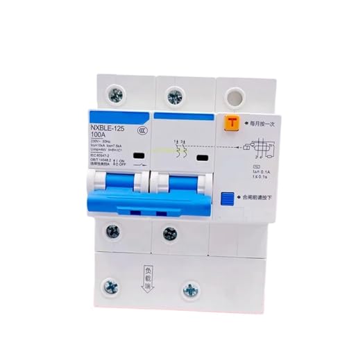 Disjoncteur différentiel 100mA courbe C 16A interrupteur magnétique thermique 0.1A tableau