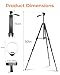 Sensyne 10'' Ring Light with 50'' Extendable Tripod Stand, LED Circle Lights with Phone Holder for Live Stream/Makeup/YouTube Video/TikTok, Compatible with All Phones
