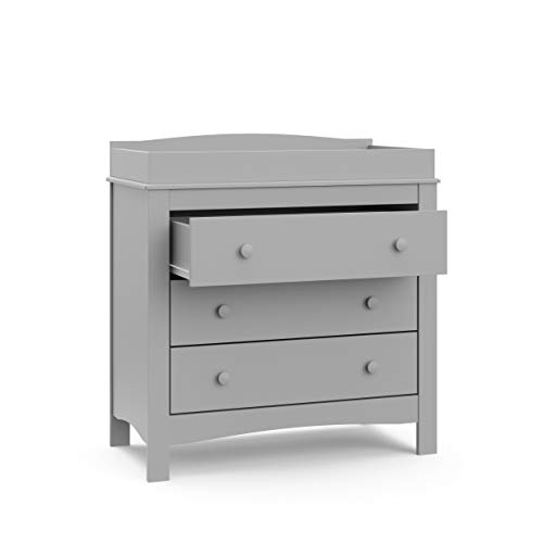 Graco Noah 3 Drawer Changing Table Dresser, Pebble Gray - image 5