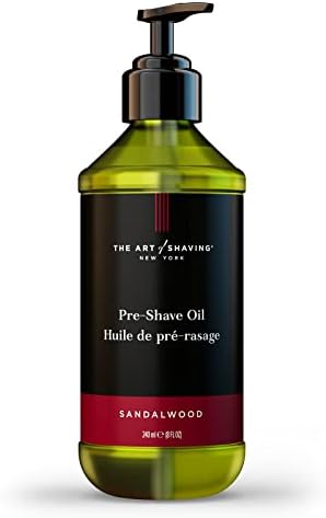 The Art of Shaving Pre Shave Beard Oil - Shaving Oil for Men, Protects Against Irritation and Razor Burn, Clinically Tested for Sensitive Skin, Sandalwood, 8.1 Fl Oz