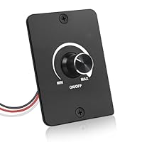 HNCY 12V Dimmer 5A, LED Dimmer 12V, DC PWM 12V Dimmschalter, Stufenloses Dimmen, 3 Drähte Dimmschalter, LED Dimmer Schalter für Lampe Leuchtstreifen Weihnachten Wohnmobil, Boot LKW Wohnwagen