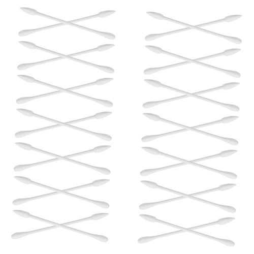 NULYLU 30pcs Double-ended Cotton Swabs Individually Packaged Gentle for Ear Cleaning Makeup and Beauty Routine