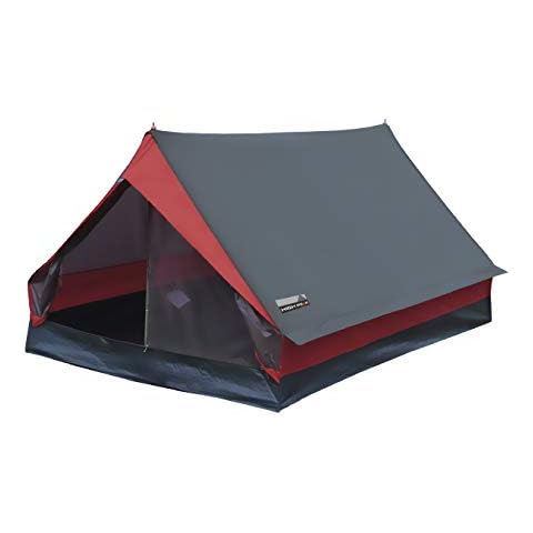 High Peak Einfachdach Hauszelt 2 Personen, Camping Zelt Wasserabweisend 1.000 mm Cover