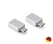 Produktbild AndMore [2 Stücke] USB C Adapter auf USB 3.0 OTG USB Typ C Adapter,Thunderbolt 3 to USB 3.1/3.0/2.0,Kompatibel mit MacBook Pro 2019/2018/2017/Air 2018,Samsung Galaxy,OnePlus,Huawei,Surface - Silber