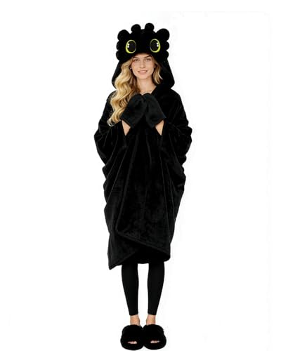 Dragon Wearable Blanket Hoodie for Adults， Dragon...