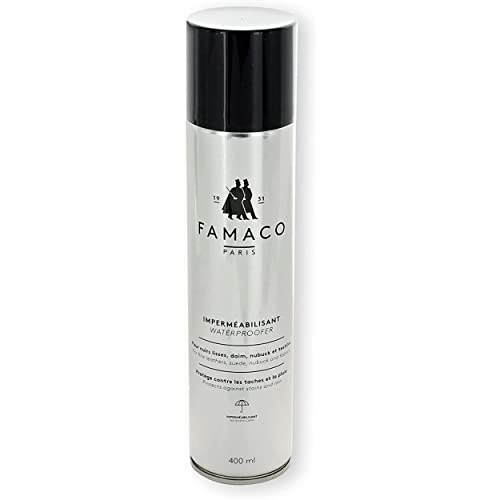 Famaco Imperméabilisant, L'imprégnation pour chaussures en cuir, daim ou textile, 400 ml, Incolore