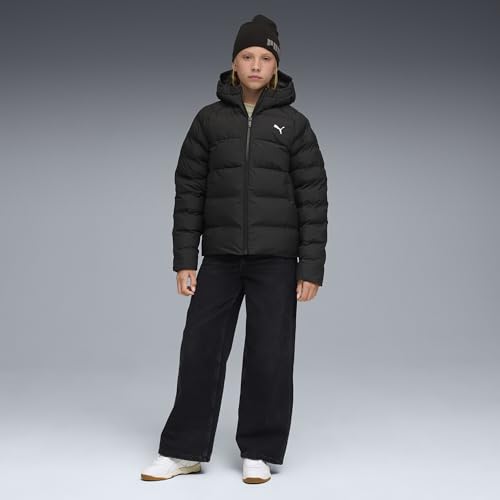 PUMA Doudoune à Capuche Enfant et Adolescent 140, Black