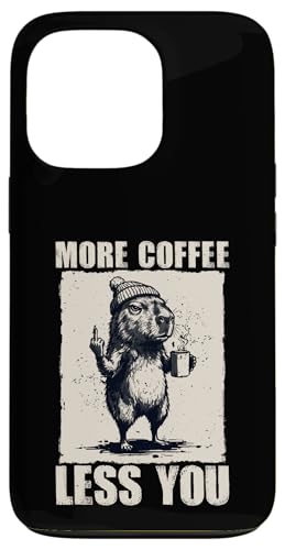 Grumpy Capybara �uMore Coffee Less You�v�t�@�j�[�R�[�q�[�~�[�� �X�}�z�P�[�X iPhone 13 Pro �p