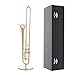 Trombone in Rame in Miniatura con Supporto E Custodia Mini Strumento Musicale Modello Giocattolo Regalo per La Casa Delle Bambole Home Table Decor 11Cm