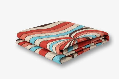 Image of Maximus Picnic Blanket Waterproof Camping Mat 200cm Large Beach Picnic Mat with Portable Handy Tote for Travel Sports Home Yoga Park Grass Mat for Baby (Waves Pattern)