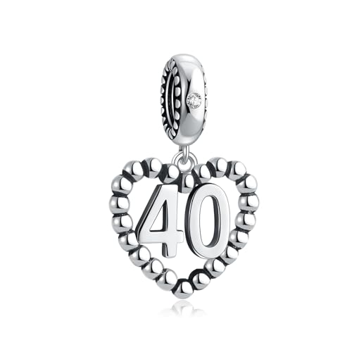 Image of 925 Sterling Silver Number Charm fits Pandora, Gift for Women