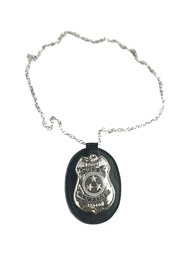Fantasia Kit Policial Algema e Distintivo Luxo Acessórios de policia