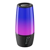 Ooyi Bluetooth Speaker with Lights 40W 360° Stereo, Bluetooth 5.3 (100ft), IPX6 Waterproof, 9 Color LED, 12H Playtime (5600mAh) - Home/Outdoor/Party/Beach, Ideal Birthday (Colorful)