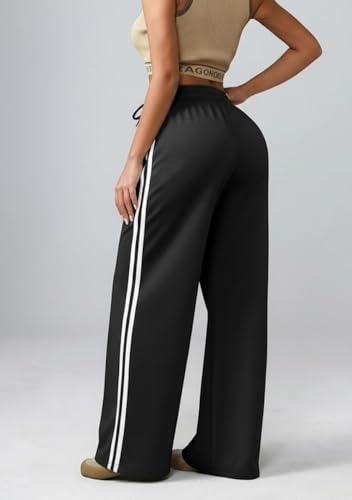 Image of dockstreet Straight Wide fit Long Length Open Bottom Jogger for Women /Trending Multi Pocket Style, Relaxed Casual Pants for Women