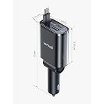 Lamicall Retractable Car Charger USB C 57W Charging for iPhone 18 17 16 Duo - Image 7