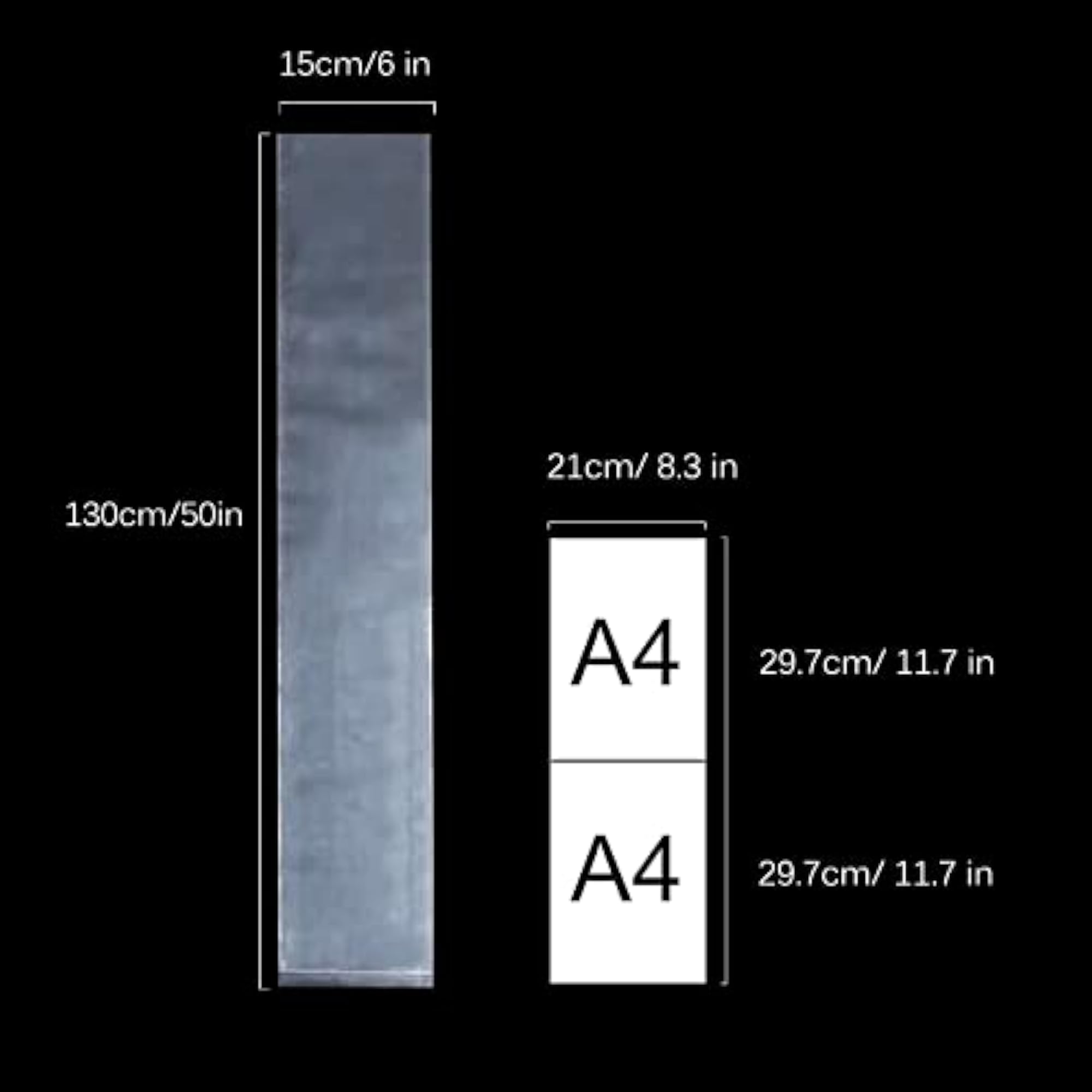 Long Plastic Poly Bags for Poster Storage
