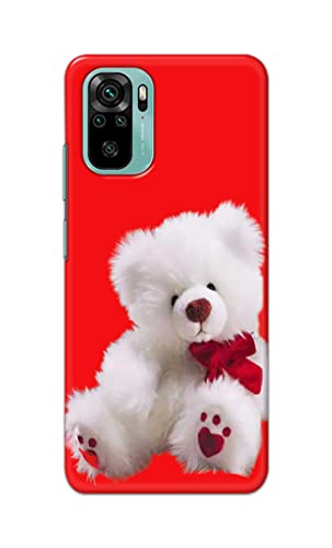 Image of PRINTFIDAA Teddy Bear Love Romantic Valentines Day Dumbo Printed Designer Hard Back Case Cover for Xiaomi Redmi Note 10, Redmi Note 10S -(VD) MVN1001