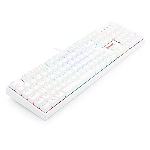 Redragon, Teclado Óptico, Gamer, Surara Pro, RGB branco, Switch Marrom, ABNT-2