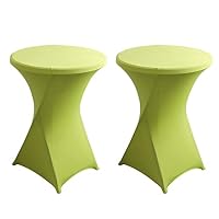 Set 2 Copritavoli Elasticizzati Per Bar - Diametro 60-80cm Poliestere