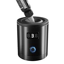 Super Mini Vortex Mixer, Tattoo Ink Mixer, Paint Pigment Nail Polish Lacquer Shaker with Auto Touch Switch & Anti-Slip Base, Mixing in 5sec, Black with 3 Three Gear adjustments JBQ-USB02