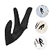 VALICLUD 2pcs Three-Finger Perm Kit Stylist Glove Set for Hair Coloring Heatproof Protection