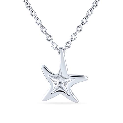 Collier pendentif étoile de mer argent femmes et adolescentes